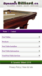 Mobile Screenshot of dynamicbilliard.ca